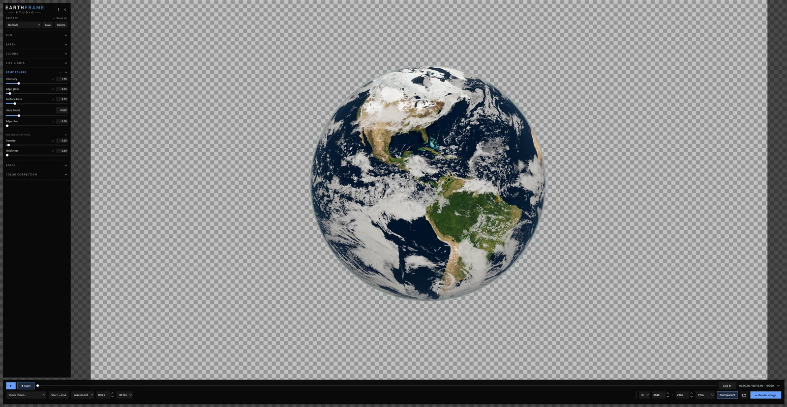 Transparent background for your own compositions
